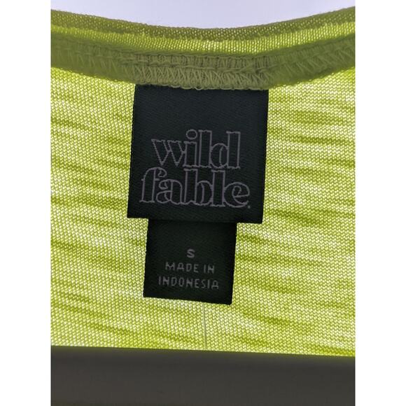 Wild Fable Relaxed Fit Tank Top Citron S Racerback Sleeveless‎ Workout Green - Picture 3 of 7